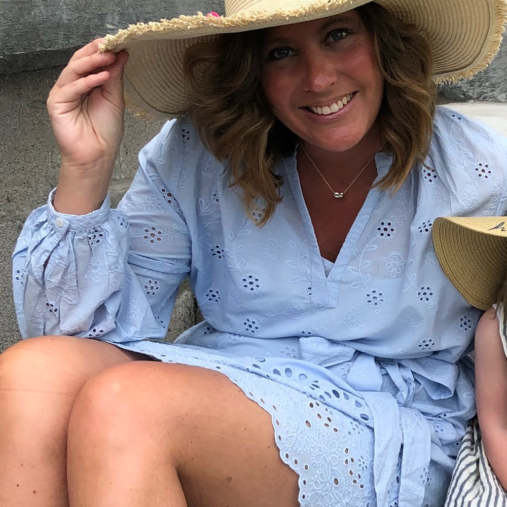 H&M sky blue dress